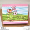 TINY TOWNIE CHERRY BLOSSOM RUBBER STAMP (INCLUDES ONE SENTIMENT)
